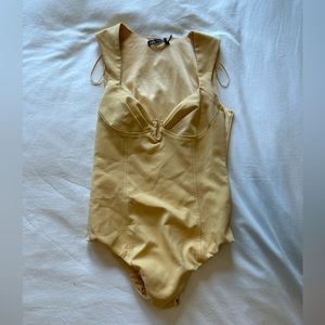Zara yellow bodysuit